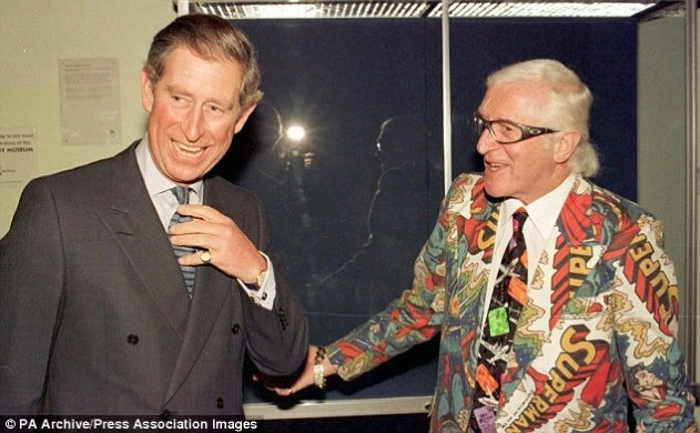 Roman Catholic Satanist paedophile Jimmy Savile with Prince Charles