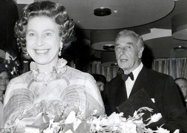 Queen Elizabeth with paedophile Lord Mountbatten