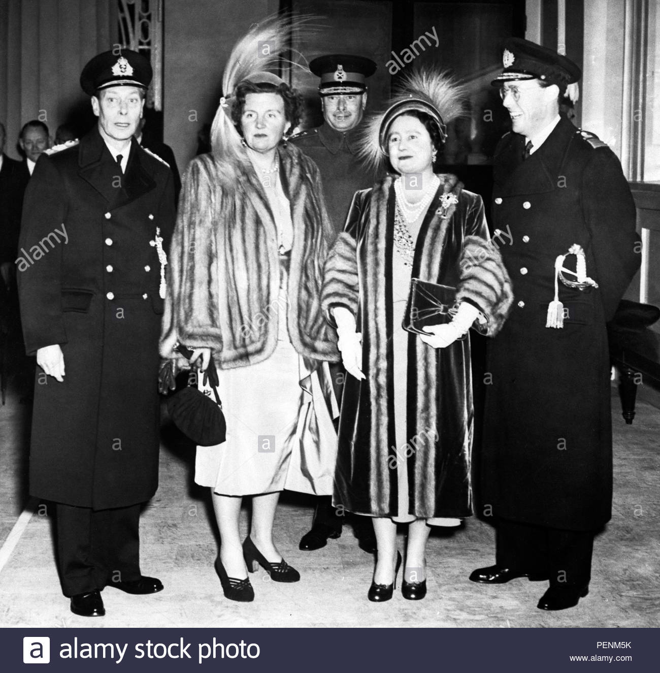 Paedophile Elizabeth Bowes-Lyon with paedophile Prince Bernhard