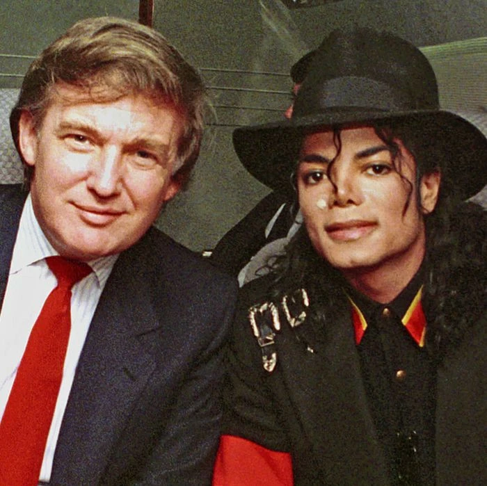 Christian paedophiles Ex POTUS Donald Trump with Michael Jackson