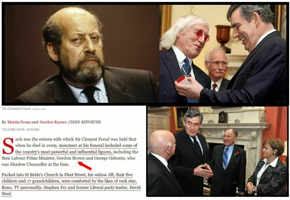 Alleged paedo Christian Ex PM Gordon Brown, Jimmy Savile, Jewish MPs Grevile Janner & Clement Freud