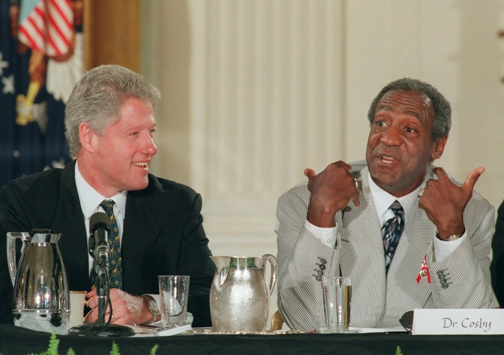 Christian paedophile & sex attacker Ex POTUS Bill Clinton & serial sex attacker Bill Cosby