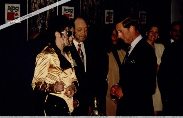 Prince Charles with paedophile Christian Michael Jackson