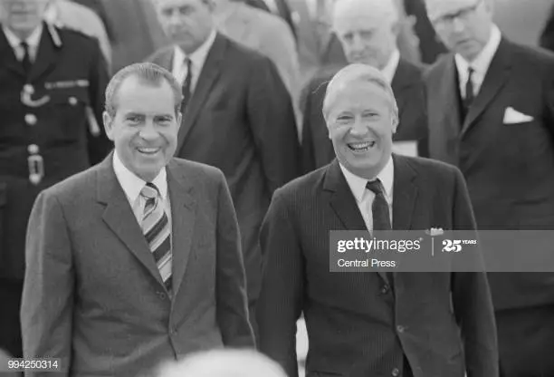 Paedophile Ex PM Edward Heath with paedophile President Richard Nixon