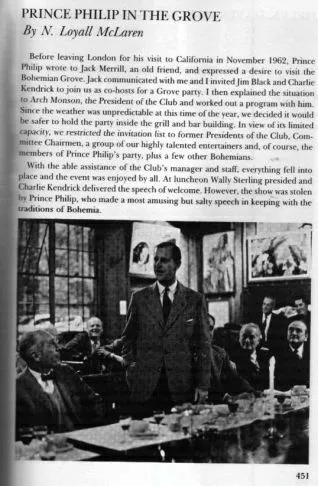 Paedophile Prince Philip an attendee of Bohemian Grove which has a past of hanging black children
