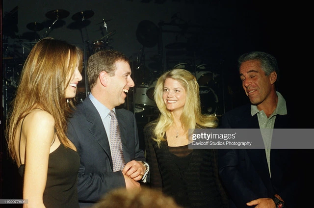 Alleged paedophile Prince Andrew with Jewish paedophile Jeffrey Epstein