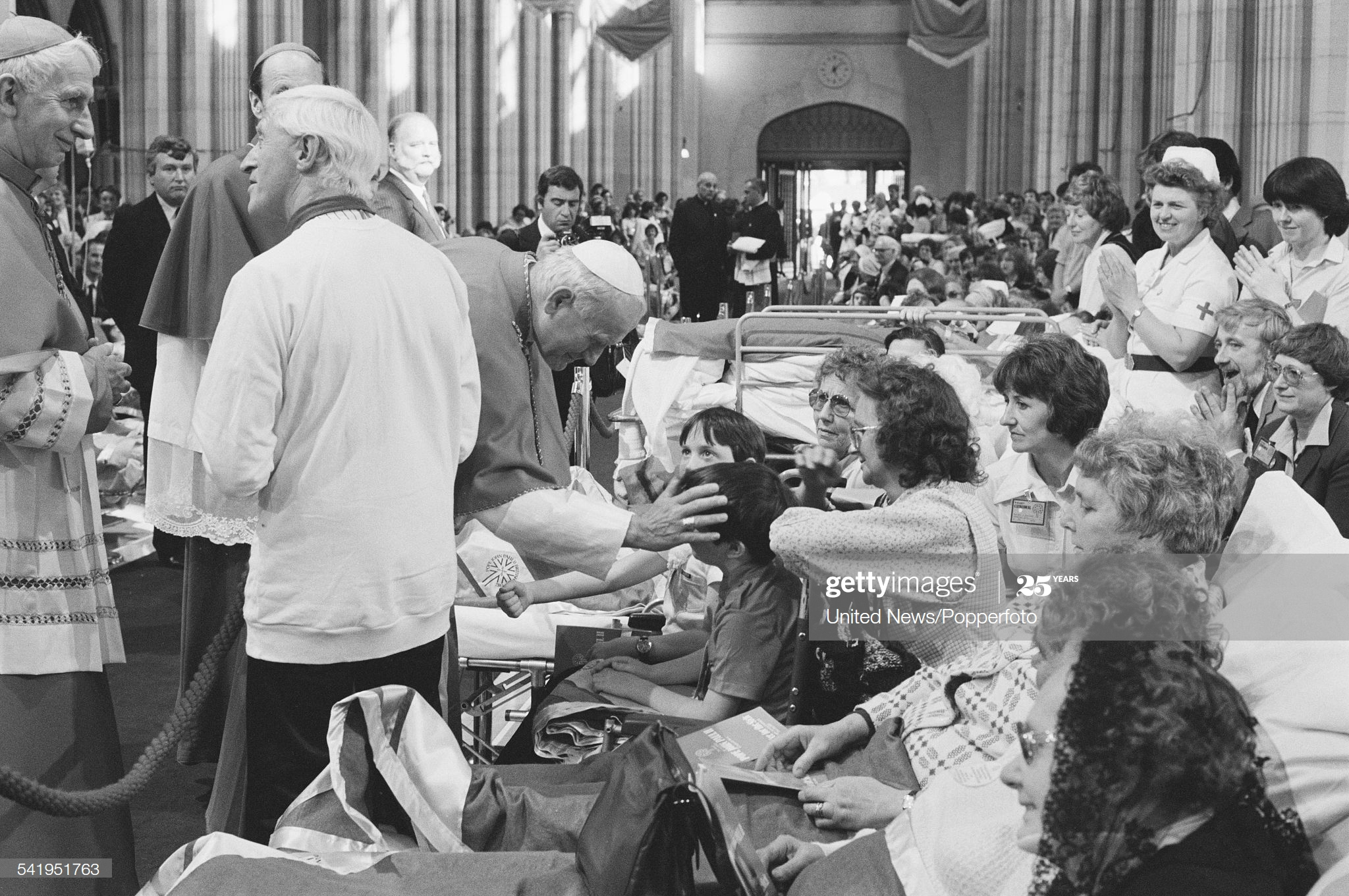 Paedophile Roman Catholic Satanist Jimmy Savile with Pope John Paul II