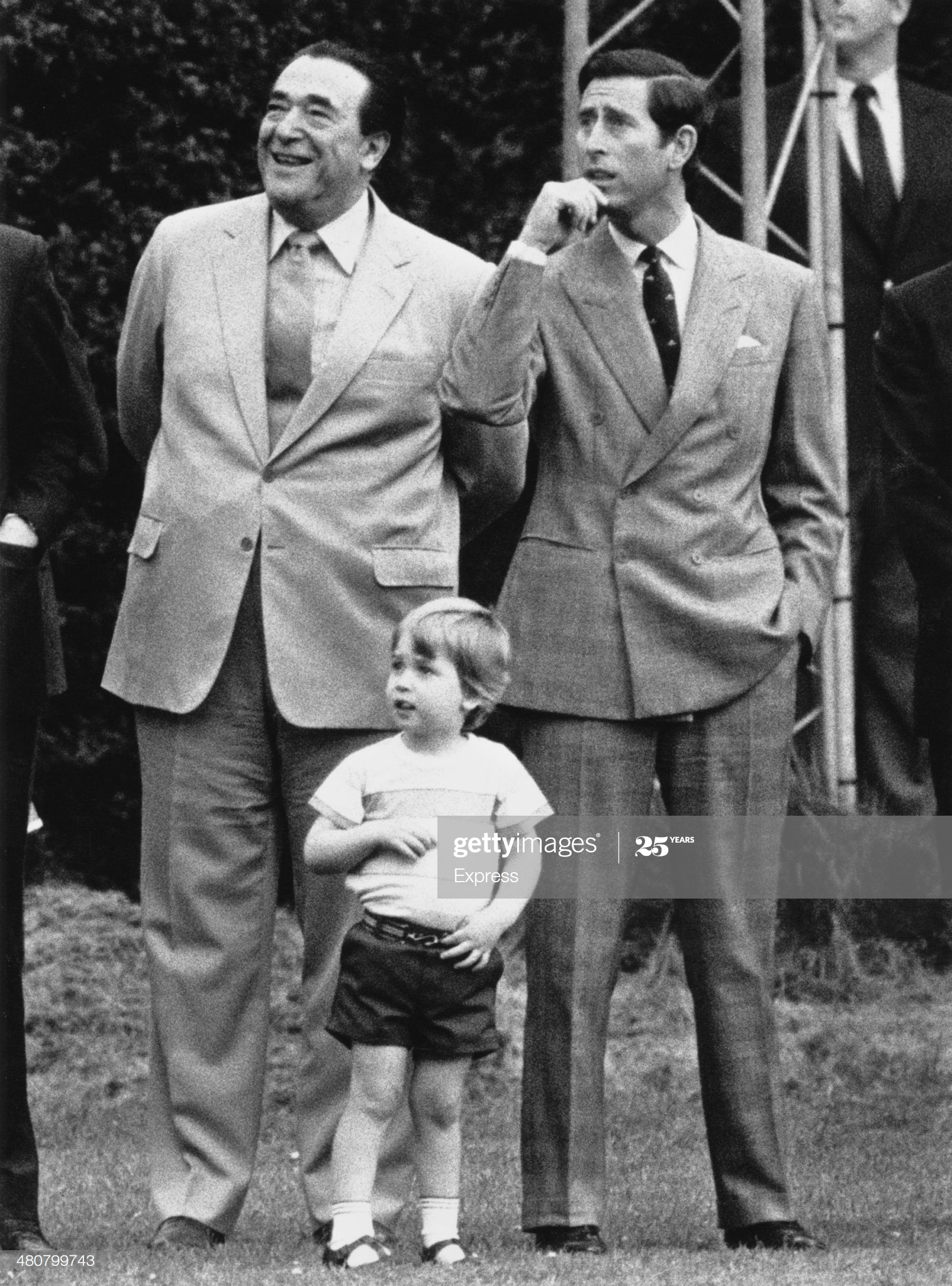 Prince Charles with Jewish Mossad Agent & Media Mogul Robert Maxwell