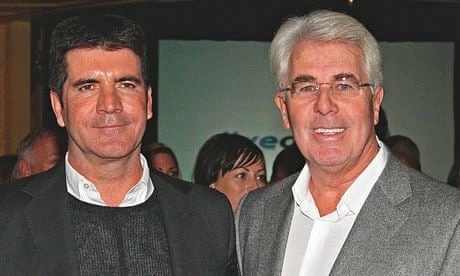 Alleged paedophile Jewish Christian Simon Cowell with then paedophile publicist Max Clifford