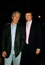 Jewish paedophile Jeffrey Epstein with Christian alleged paedophile Ex President Donald Trump