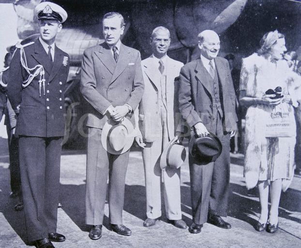 Paedophile Clement Atlee with paedophile Lord Mountbatten