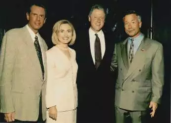Christian paedophiles Bill & Hillary Clinton with paedophile Terry Bean