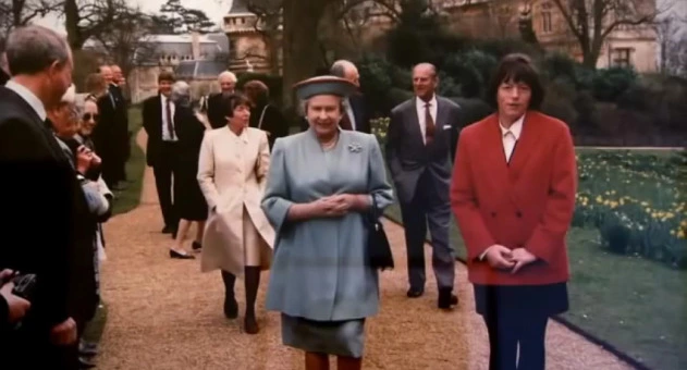 Christian Queen Elizabeth & Freemason Prince Philip with Jew Jacob Rothschild