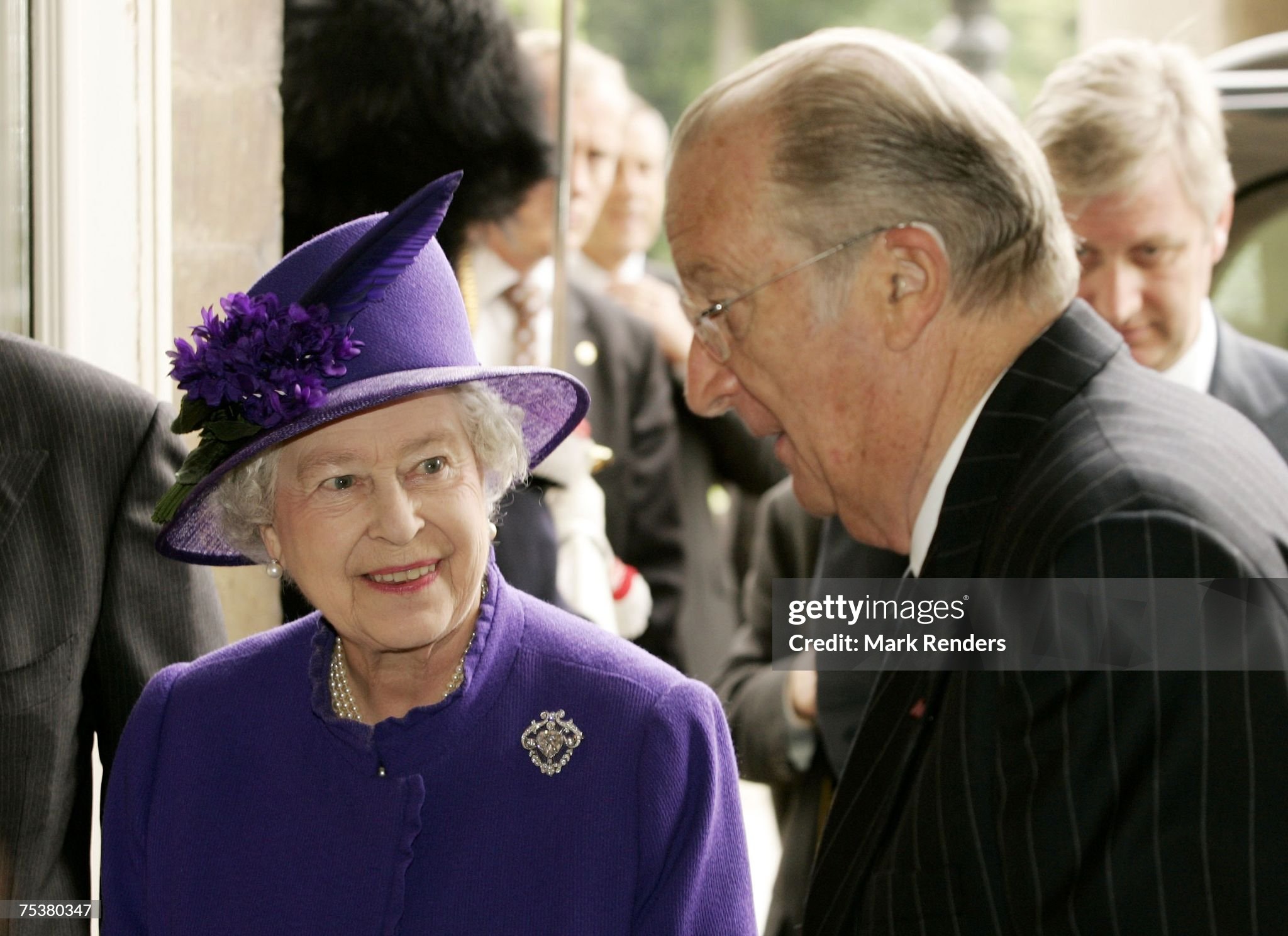 Paedophile Queen Elizabeth II with paedophile King Albert II