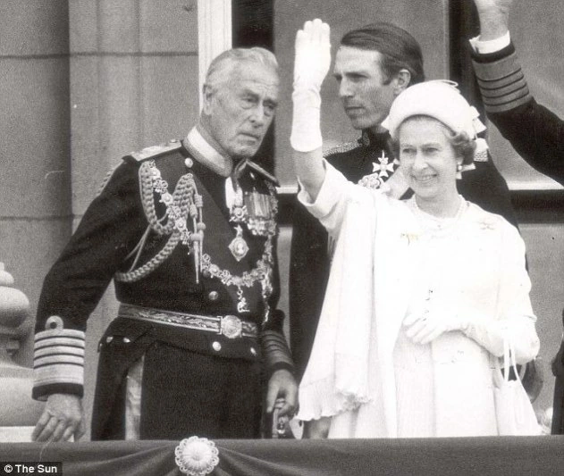 Queen Elizabeth with paedophile Lord Mountbatten