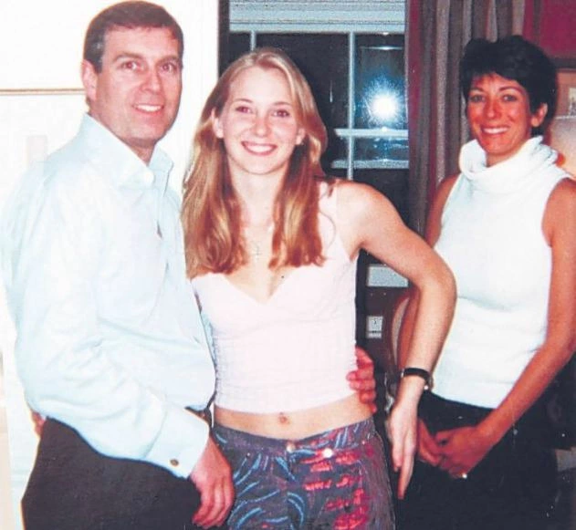Paedophiles Christian Prince Andrew with royal friend Jew Ghislaine Maxwell