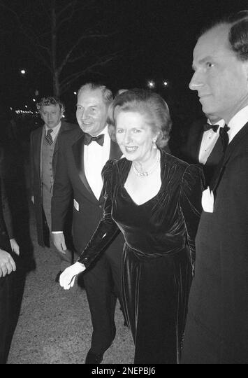 PM Margaret Thatcher Tuesday Dec 18th 1979 At Foreign Policy Association Dinner New York With Paedophile David Rockefell