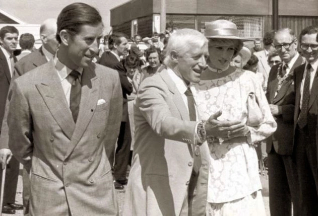 Roman Catholic Satanist paedophile Jimmy Savile with Prince Charles