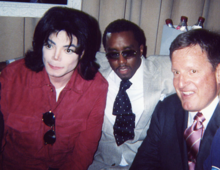 Paedophile Michael Jackson with paedophile P Diddy