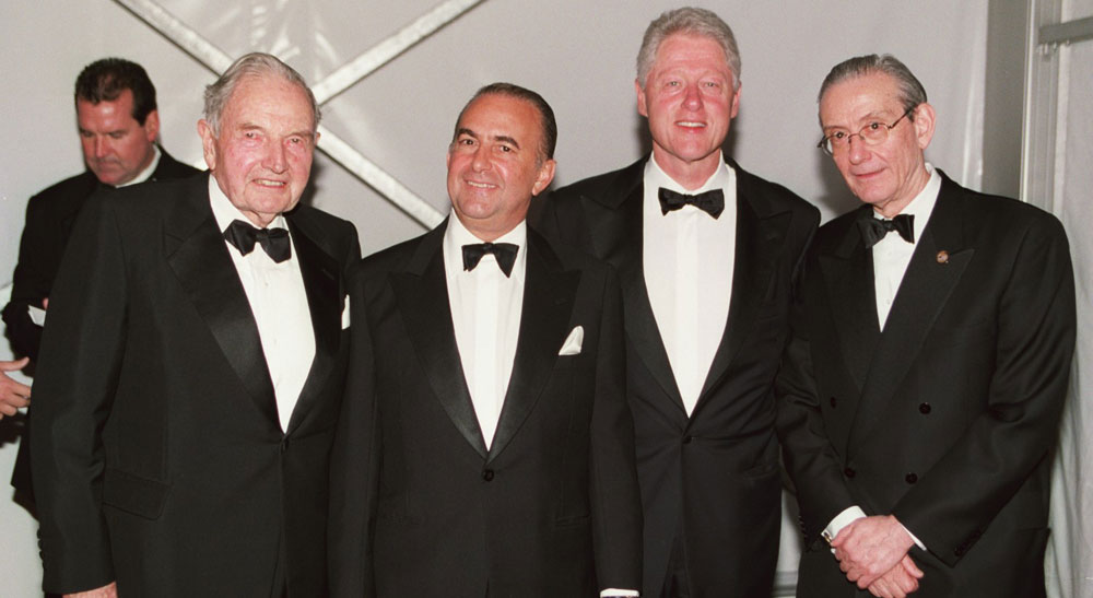 Paedophile Bill Clinton With Child Killer David Rockefeller