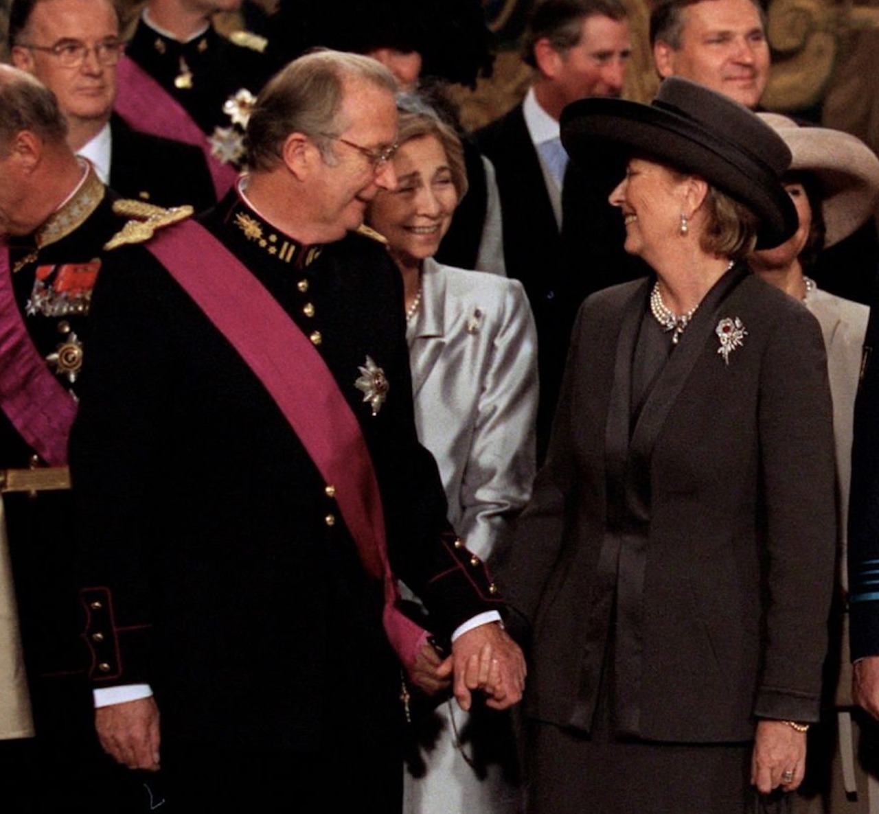 Paedophile King Charles with paedophile King Albert II of Belgium: See Marc Dutroux Case