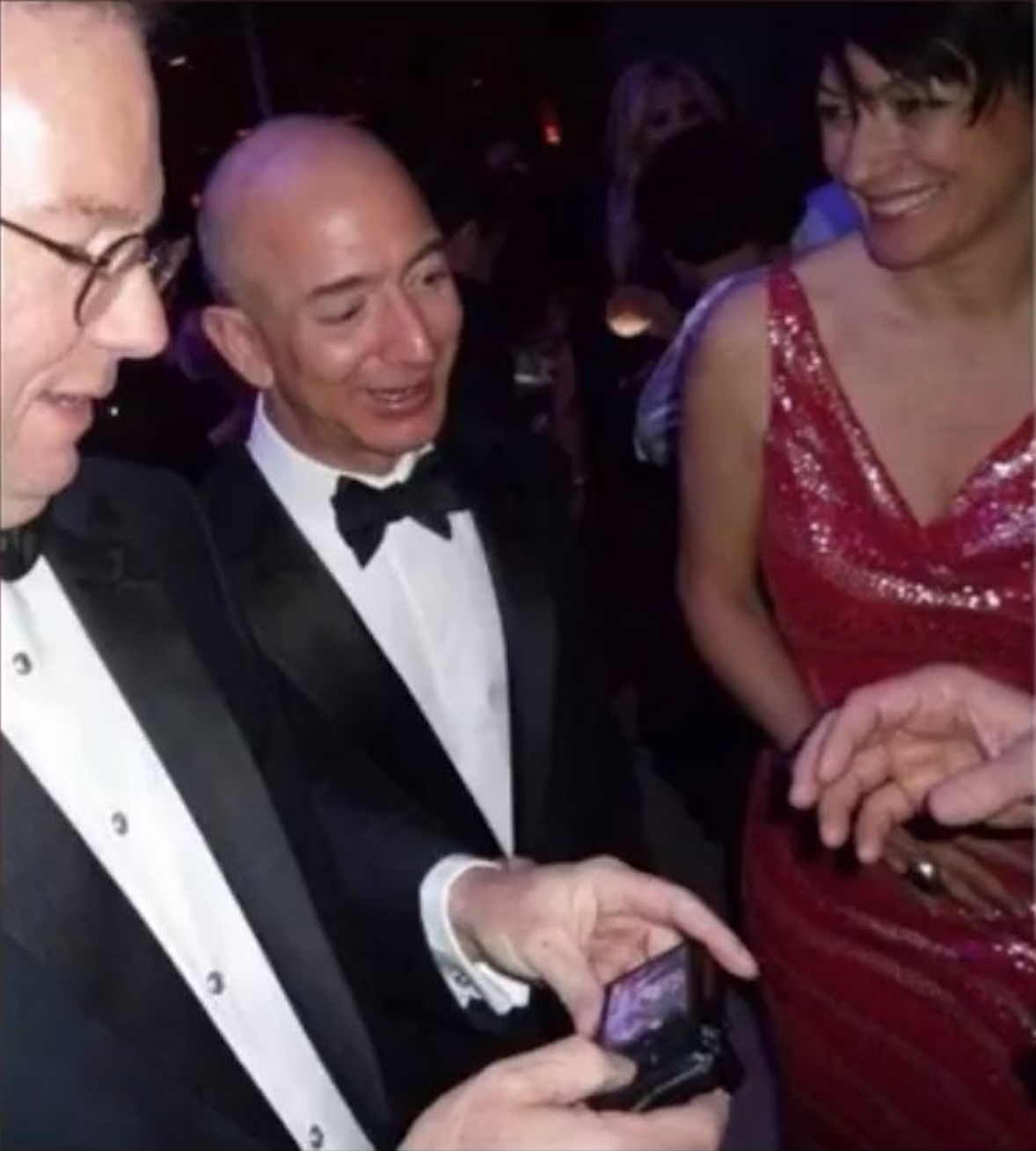 Paedophile Ghislaine Maxwell with ex Google CEO Eric Schmidt & Amazon CEO Jeff Bezos