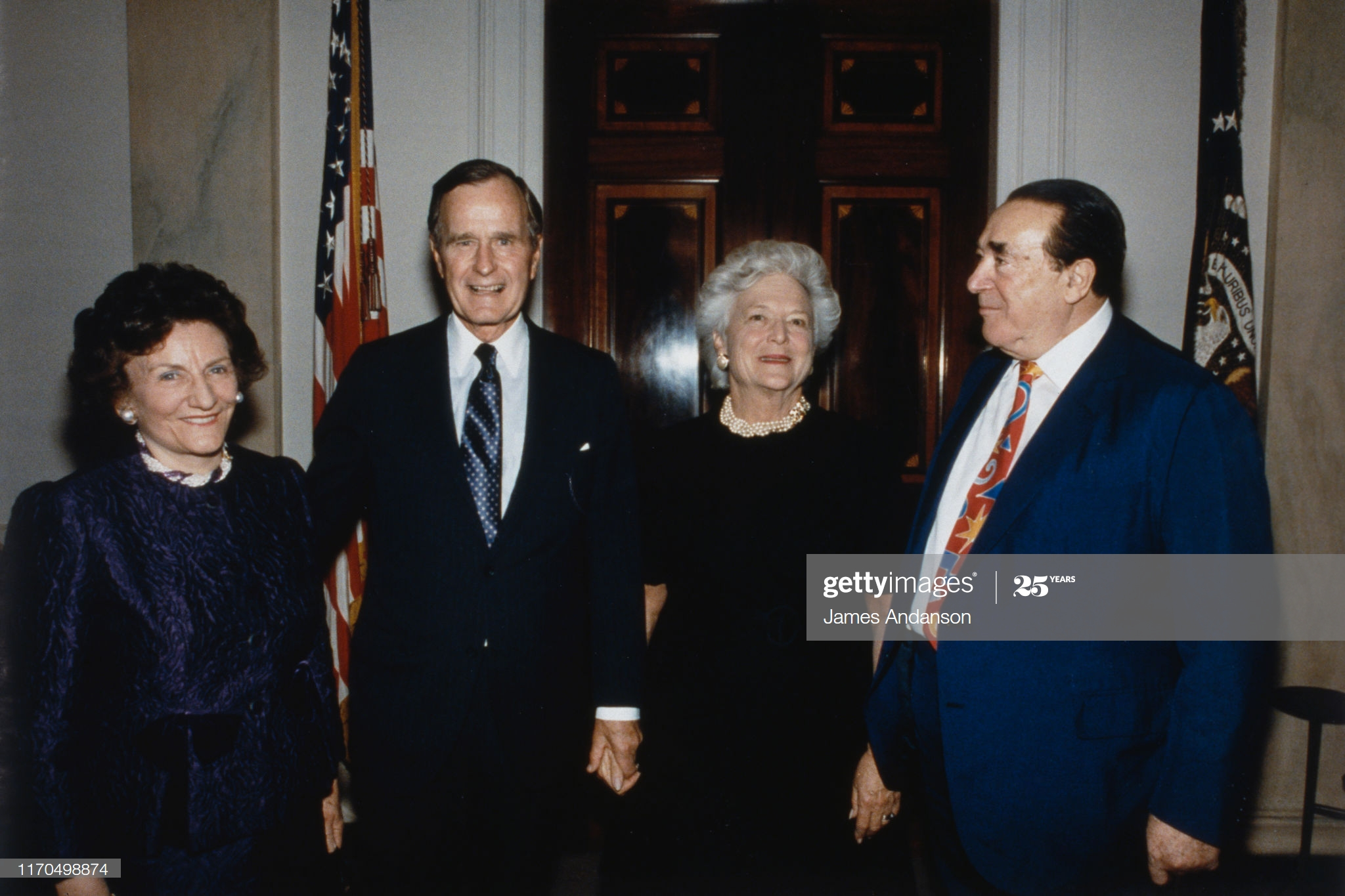 Christian paedophile President & CIA Director George Bush Sr & Jewish Mossad Agent Robert Maxwell