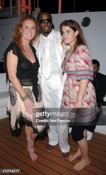 Paedophile P Diddy with Sarah Ferguson - She was also friends with Jewish paedophiles Epstein & Maxwell