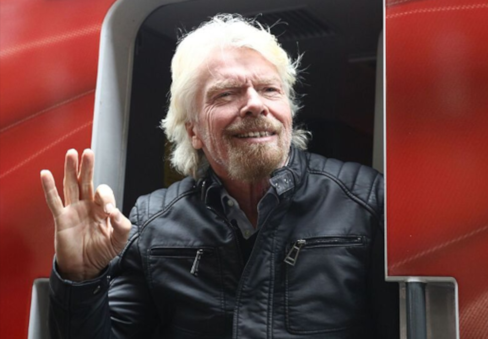 Paedophile Richard Branson & 666 Hand Signs