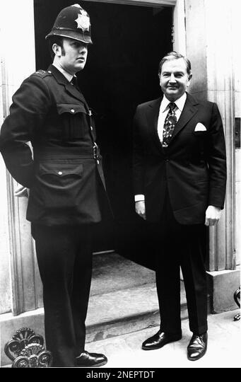 David Rockefeller At 10 Downing Street, London, April 21, For Talks With PM Harold Wilson
