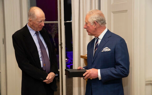 Paedophile Prince Charles with Jewish paedophile Jacob Rothschild