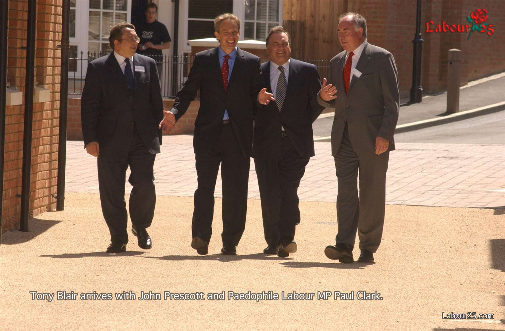 Paedophile Labour member of parliament Paul Clark with paedophile Tony Blair