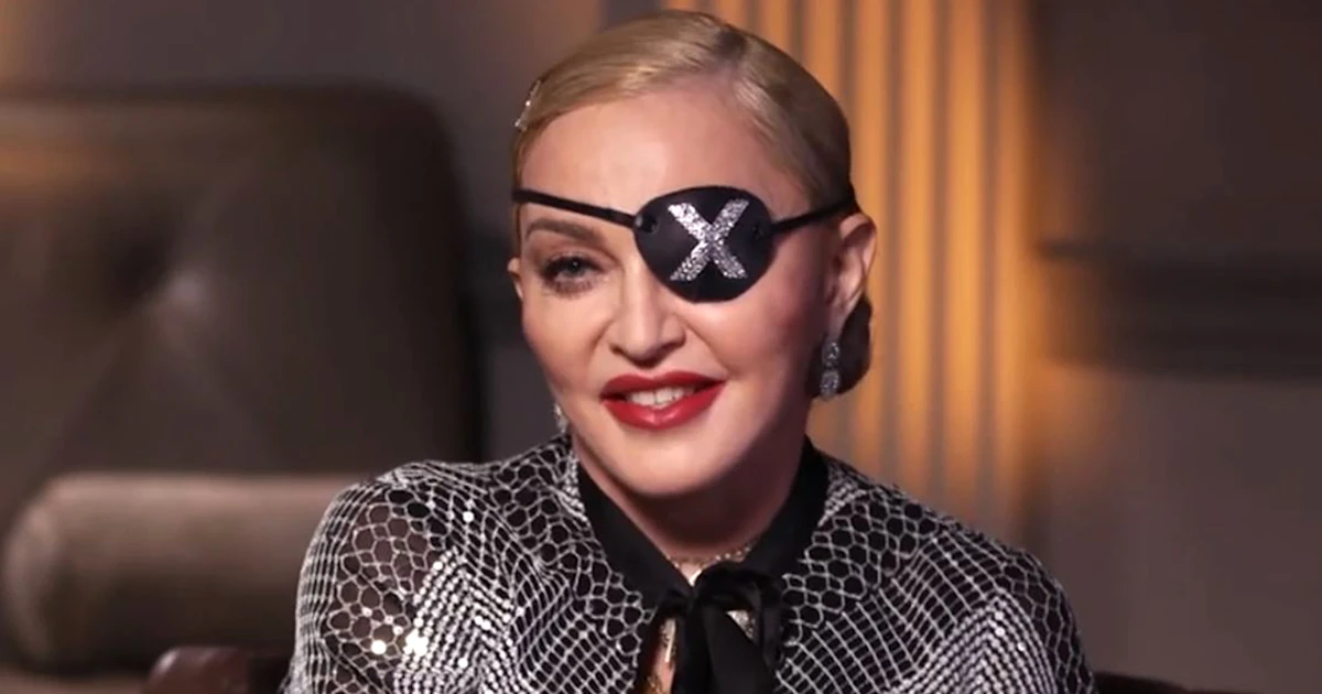 Paedophile Madonna with the Freemason X symbolism - X represents the number 6