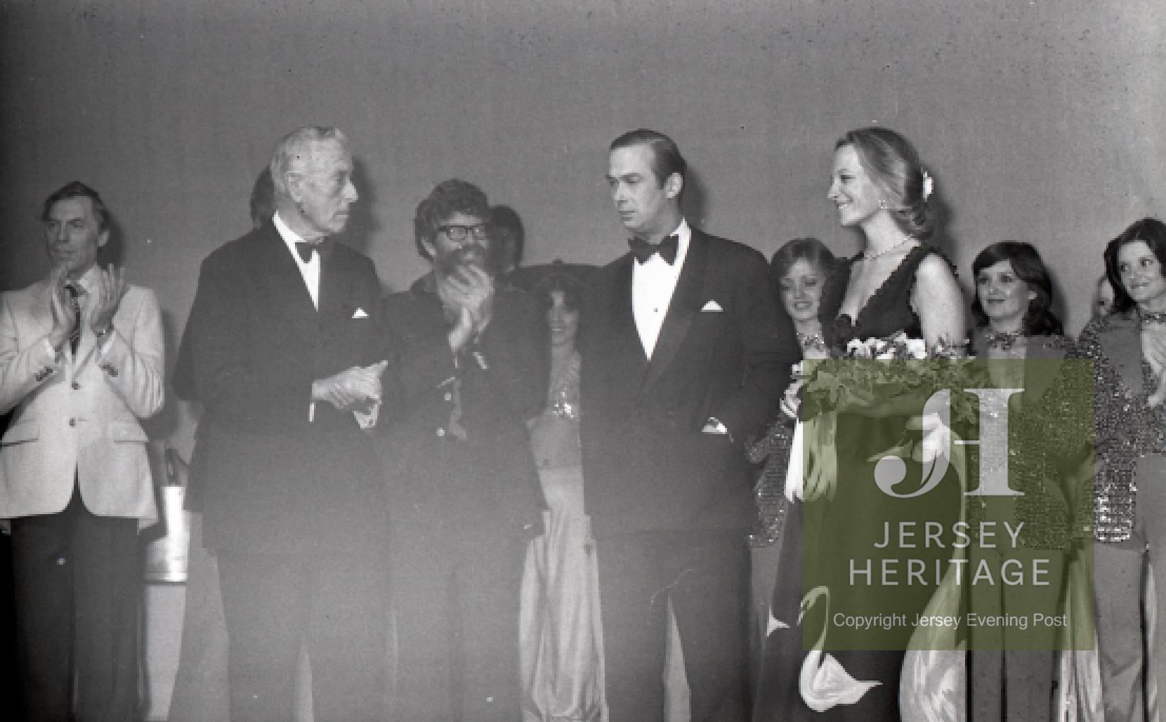 Paedophile Lord Mountbatten with paedophile Rolf Harris on the Island of Jersey