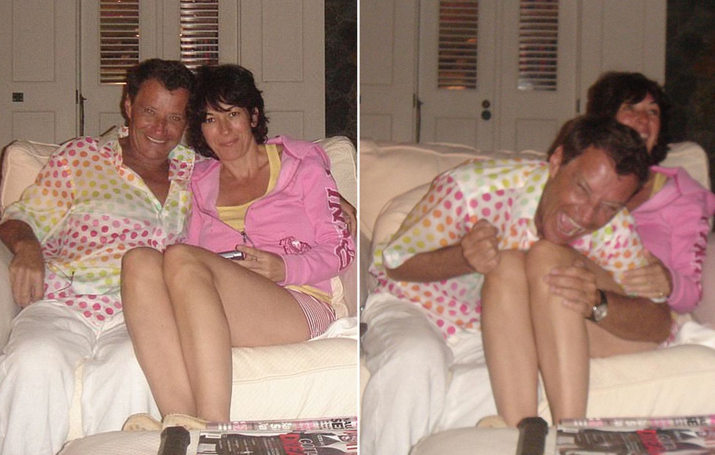 French agent Jean-Luc Brunel and Ghislaine Maxwell on the island of Jeffrey Epstein, in the mid-2000s