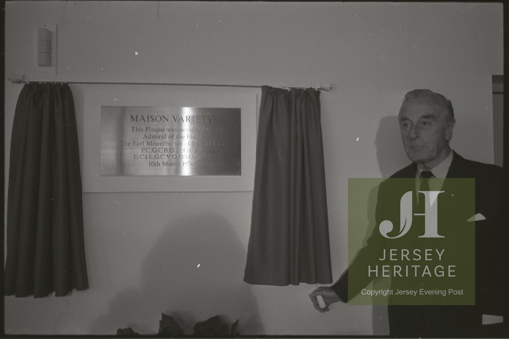 Paedophile Lord Mountbatten at the Variety Club on the Island of Jersey