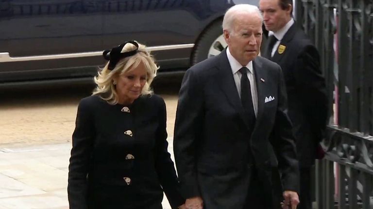 Paedophile Joe Biden with child molester Brigitte Macron