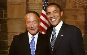 Christian Ex POTUS Barack Obama with paedophile Terry Bean