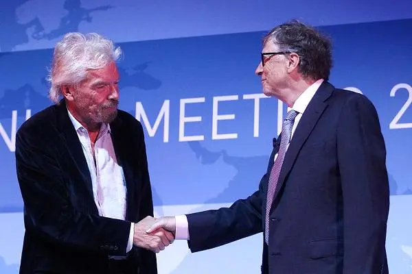 Paedophile Richard Branson With Paedophile Bill Gates