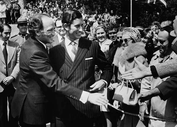 Paedophile child killer Pierre Trudeaux with paedophile King Charles