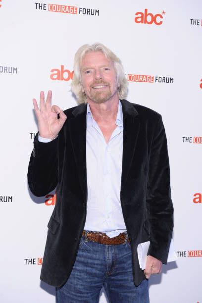Paedophile Richard Branson & 666 Hand Signs
